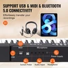 Skaitmeninė klaviatūra. 88 pusiau svertiniai klavišai. reguliuojamas stovas. Bluetooth. MIDI. USB