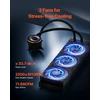 Skystojo aušinimo CPU sistema (AIO). 3 ventiliatoriai 120 mm. su LCD ekranu