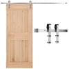 Slankiojančių durų metalinių detalių rinkinys 2438 mm. apkrova 150 kg. sidabrinis