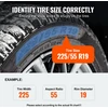 Sniego kojinės padangoms, dydis XL, 2 vnt., poliesterio pluoštas su elastinėmis juostomis