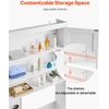 Spintelė virš WC 1713x815x195 mm su reguliuojama lentyna. balta