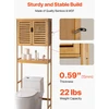 Spintelė virš WC 650x270x1750 mm su reguliuojama lentyna. natūrali