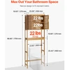 Spintelė virš WC 650x270x1750 mm su reguliuojama lentyna. natūrali