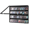 Sportinių kortelių vitrina su spynele. UV apsauga. 36 skyriai. 775x617x55 mm