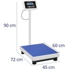 Steinberg platformos svarstyklės 150 kg, 50 g, 45x60 cm