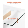Stiklinis konsolinis staliukas 114.3 x 45.7 x 76.2 cm. grūdintas stiklas. kryžminės metalo kojos