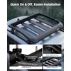 Stogo bagažinė automobiliui 965 x 965 x 142 mm. keliamoji galia 68.04 kg. SUV ir furgonams