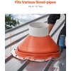 Stogo vamzdžio manžetė. vamzdžiams Ø254-483 mm. silikoninė. -74°C/+225°C. raudona