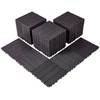 Sukabinamos terasos plytelės. 54 vnt.. 300x300x20 mm. tamsiai rudos