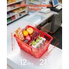 Sukraunamų pirkinių krepšių rinkinys. 21 L. metalinės rankenos. 12 vnt.