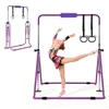 Sulankstomas gimnastikos skersinis vaikams iki 63.5kg reguliuojamas aukštis violetinis