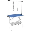Sulankstomas gyvūnų kirpimo stalas su 2 laikikliais. iki 149.7kg