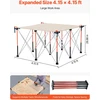 Sulankstomas nešiojamas darbo stalas 1264x1264 mm. be montavimo. apkrova iki 1589 kg