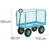 Sulankstomas sodo transportavimo vežimėlis 400 kg