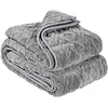 Sunki apklotė su stiklo karoliukais. 1524x2032 mm. 9.2kg. pilka. geresniam miegui