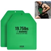 Sunkintos liemenės svareliai. 2 vnt.. plienas. 8.9kg. bėgimui (liemenė neįtraukta). žali