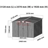 Surenkamas metalinis sandėliukas POLAND XXL 8 m²