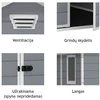 SURENKAMAS SANDĖLIUKAS „MANOR 6X8 DD“