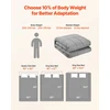 Svorinė antklodė King Size. stiklo karoliukai. pilka. 90.7–113.4kg. ~9.2kg