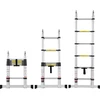 Teleskopinės A formos kopėčios 3810mm, aliuminis, keliamoji galia 170kg, su stabilizavimo strype