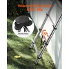 Teleskopinės kopėčios su 9 pakopomis. nerūdijančio plieno. 2540 mm. keliamoji galia 150 kg