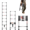 Teleskopinės kopėčios su 9 pakopomis. nerūdijančio plieno. 2540 mm. keliamoji galia 150 kg