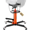 Teleskopinis hidraulinis transmisijos keltuvas 600 kg su pedalu 360° ratuku aukštis 81-170 cm