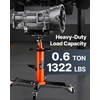 Teleskopinis hidraulinis transmisijos keltuvas 600 kg su pedalu 360° ratuku aukštis 81-170 cm