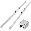 Tiesiaeigių kreipiančiųjų komplektas SBR20 2 vnt. 2000mm 4 slydimo blokai