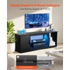 TV staliukas TV spintelė su LED apšvietimu ir stikline lentyna. iki 1651 mm. apkrova 39.92 kg. juoda