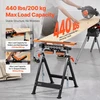 TV staliukas Ritininis atramos stovas. apkrova 200 kg. reguliuojamas aukštis 838–1270 mm. pjūklams