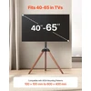 Laikiklis TV stovas trikoju pagrindu ekranams 1016–1651 mm. apkrova 45 kg. pasukamas ±18°