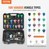 Universalus aušinimo sistemos slėgio tikrinimo rinkinys su adapteriais. automobiliams. motociklams