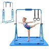 Vaikiška gimnastikos skersinė su kilimėliu. apkrova 63.5kg. 1500x1080x1350 mm. mėlyna