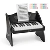 Vaikiškas pianino klavišinis. 25 klavišai. žaislinis muzikos instrumentas. juodas