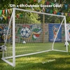 Vaikiški pop-up futbolo vartai 371x121.5x183 cm. nešiojami. PVC/PE karkaso. treniruotėms kieme ir sode