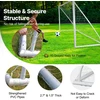Vaikiški pop-up futbolo vartai 371x121.5x183 cm. nešiojami. PVC/PE karkaso. treniruotėms kieme ir sode