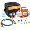 Vakuuminis siurblys su manometrų komplektu automobilio kondicionieriui, 4,5CFM/127L/min, R134a/R32