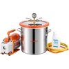 Vakuumo siurblio ir kameros komplektas. 11.36 l. 3.5 CFM. nerūdijantis plienas