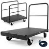 Vežimėlis gipso kartono plokštėms. keliamoji galia 816 kg. plieno su 12.5 mm pasukamais ratukais. platforma 91.4 x 61 cm