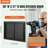 Virtuvinis kombainas Dvivėrės įmontuojamos durelės lauko virtuvei/barbekiu salai. 762 x 533 x 46 mm