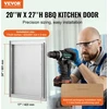 Virtuvinis kombainas Vienvėrės nerūdijančio plieno įmontuojamos durelės lauko virtuvei. 508x686x46 mm. apverčiamos
