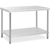 Virtuvinis stalas su apatine lentyna 120x70 cm
