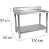 Virtuvinis stalas su rantu 100x60 cm