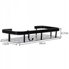 Vonios lentynos BERIMAX FXD-2U9 2 vnt. 30x13x4.7 cm juoda