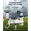 WiFi meteorologinė stotelė. 185.9x137.4x28.5 mm TFT ekranas. saulės jutiklis. lietaus matuoklis