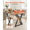 X formos stalo kojos. plienas. 74 x 61 cm. 2 vnt.. apkrova 1000 kg. juodos