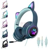 Žaidimų ausinės Cat Ears RGB A2