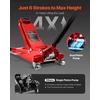 Žemo profilio grindinis keltuvas 3T dvigubas stūmoklis aukštis 85-515 mm