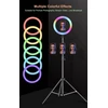 Žiedinė LED lempa BERIMAX 7FD-9MJKI 45 W, RGB, 26 cm, 17 režimų
